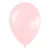 Pack de 12 Globos Rosa Satinado 30 cm