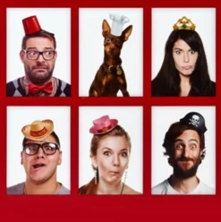 Pack de 6 Mini Sombreros de Fiesta Adultos
