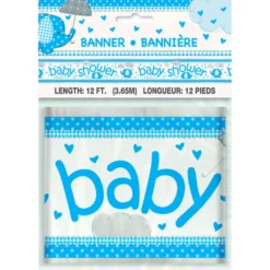 Pancarta Baby Shower Elefante Azul