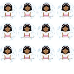 Papel de Azúcar Comunión Niña Modelo D 6 cm