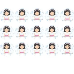 Papel de Azúcar Comunión Niña Modelo A 5 cm