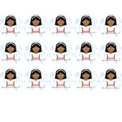 Papel de Azúcar Comunión Niña Modelo D 5 cm