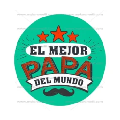 Papel de Azúcar Día del Padre modelo B 15 cm