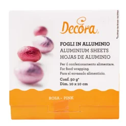 Papel para envolver dulces color rosa