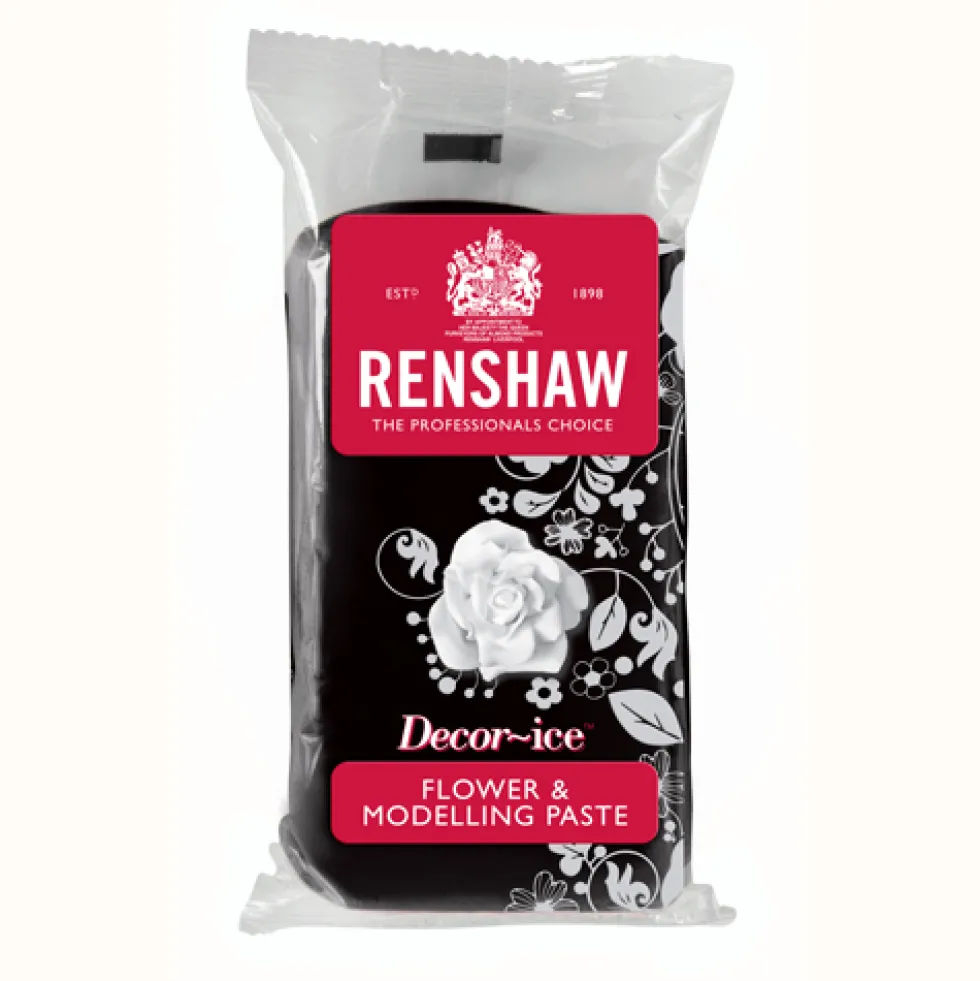 Pasta de Flores y modelado Negra Renshaw 250gr