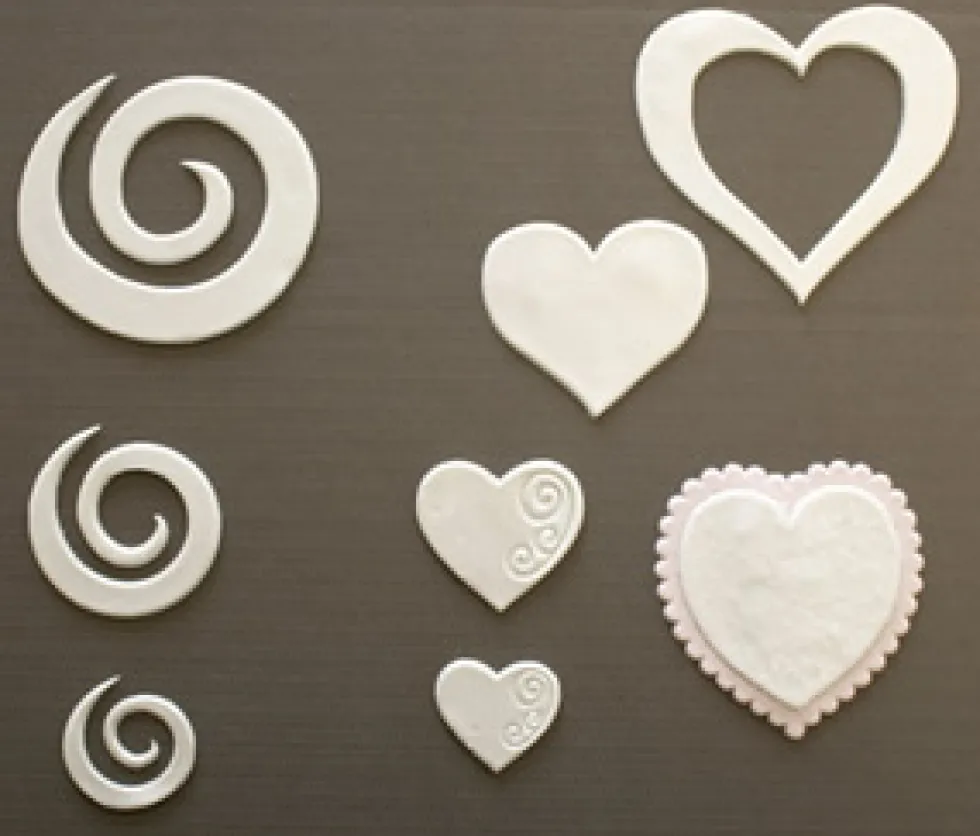 Patchwork cutter Swirls & Hearts