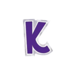 Pegatina para Globos Letra K Morado