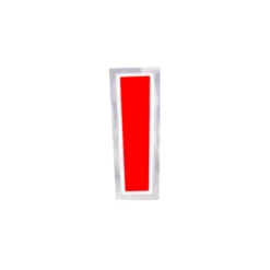 Pegatina para Globos Letra I Rojo