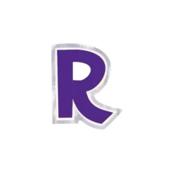 Pegatina para Globos Letra R Morado