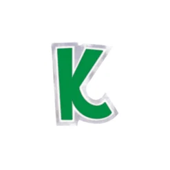 Pegatina para Globos Letra K Verde