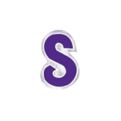 Pegatina para Globos Letra S Morado