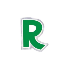 Pegatina para Globos Letra R Verde