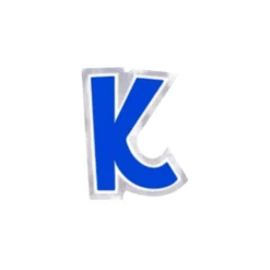 Pegatina para Globos Letra K Azul