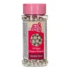 Perlas de Chocolate Crujiente Plata Metalizado 60 gr - Funcakes