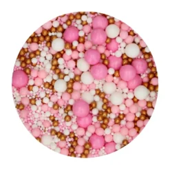 Perlas de Azúcar Blandas Mix Pink Celebration 80 gr - Funcakes