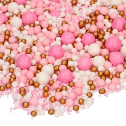 Perlas de Azúcar Blandas Mix Pink Celebration 80 gr - Funcakes