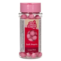 Perlas de Azúcar Blandas Rosas 10 mm 70 gr - Funcakes