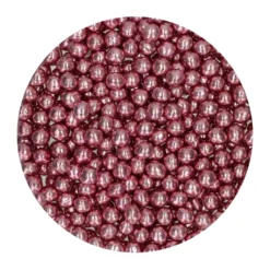 Perlas de Chocolate Crujiente Rosa Metalizado 60 gr - Funcakes