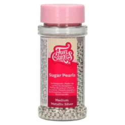 Perlas Metalizadas Plata 80 gr Funcakes
