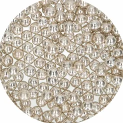 Perlas Metalizadas Plata 8 mm Funcakes