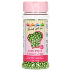 Perlas Metalizadas Verdes 80 gr Funcakes