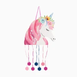 Piñata Unicornio Rosa 43 cm