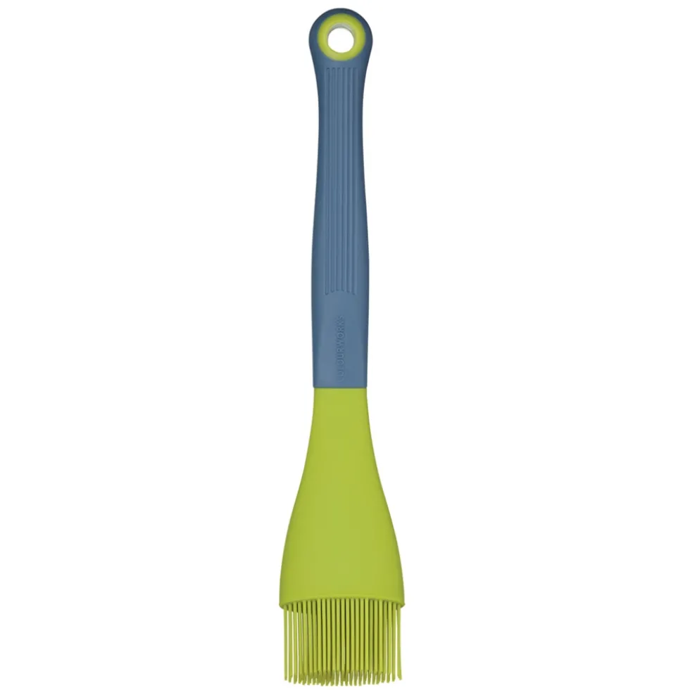 Pincel Plano Alimentario Pelo de Silicona Verde