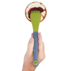 Pincel Plano Alimentario Pelo de Silicona Verde