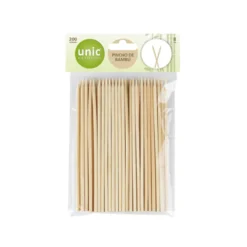 Pinchos de Bambú para Chuches 8 cm 200 ud