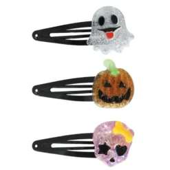 Pinzas para el Pelo Halloween – Fantasma, Calabaza y Calavera