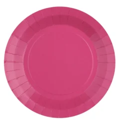 Platos de Papel Fucsias 22,5 cm 10 ud