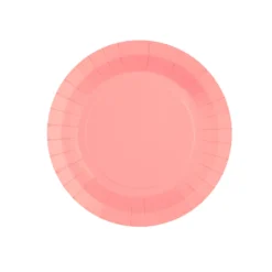 Platos de Papel Rosa 17,5 cm 10 ud