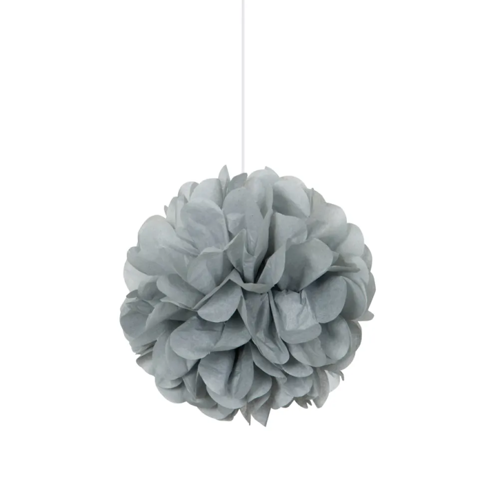 Pompón Plata 40 cm