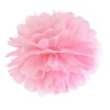Pompón Rosa de papel 35 cm