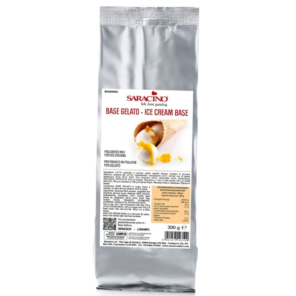 Preparado Base para Helados 300 gr - Saracino