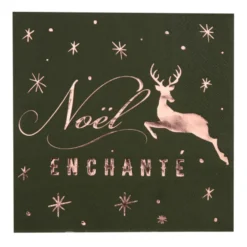 Servilletas de Papel Navidad Encantada Khaki 20 ud