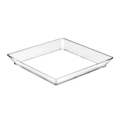 Set 12 Bandejas Transparentes 13 cm