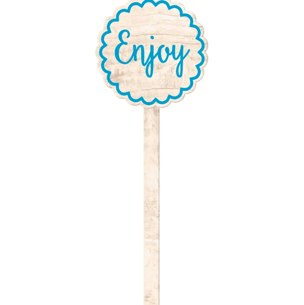 Set 12 Pinchos Enjoy Azul 13 cm
