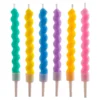 Set 6 Velas Arcoiris Pastel 10 cm - Dekora