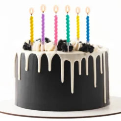 Set 6 Velas Arcoiris Pastel 10 cm - Dekora