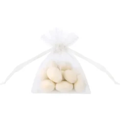 Set de 20 bolsitas Organza Blancas 10cm