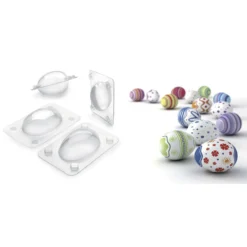 Set de 3 moldes Huevo de Pascua
