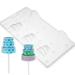 Set de 2 moldes para chocolates tarta 3D