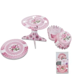 Set decoración de cupcakes Rose Garden