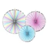 Set 3 Abanicos Decorativos Unicornio