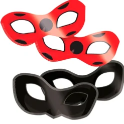 Set 8 Antifaces Ladybug