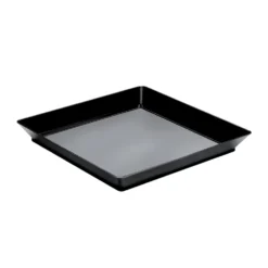 Set 12 Bandejas Negras 13 cm