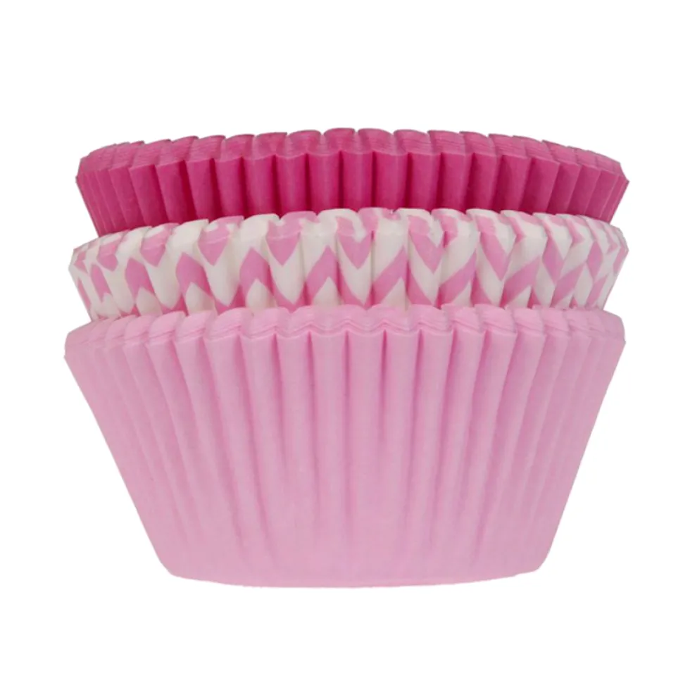 Set Cápsulas Cupcake Tonos Rosas 75 ud - House of Marie