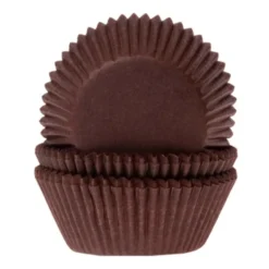Set Cápsulas Mini Cupcake Marrones 100 ud - House of Marie