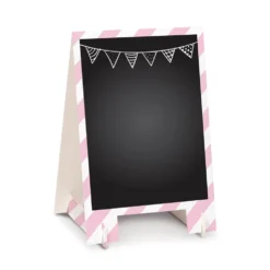 Set de 2 Caballetes Pizarra Rosa 25 cm